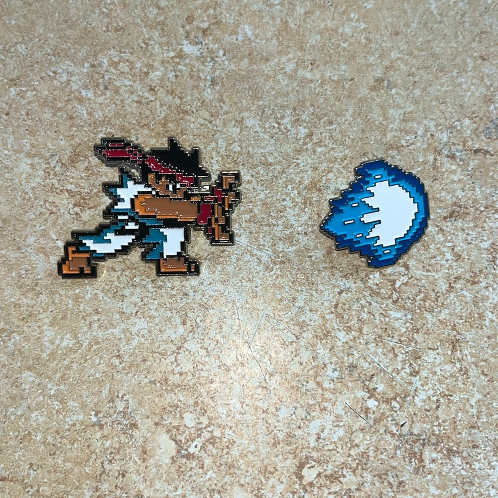 Street Fighter Ryu Pin Set